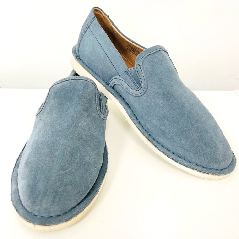 Polo Ralph Lauren lightweight suede slip on elastic gore sides rubber so…
